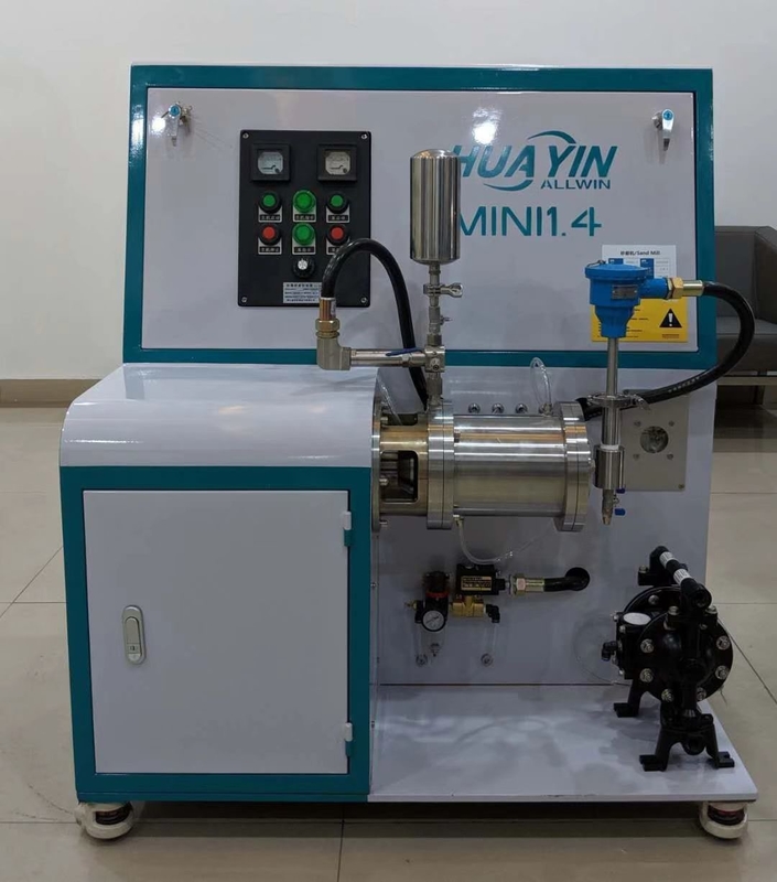 Small Batch Production Gravure ink Processing Laboratory Bead Mill 1.3L Textile
